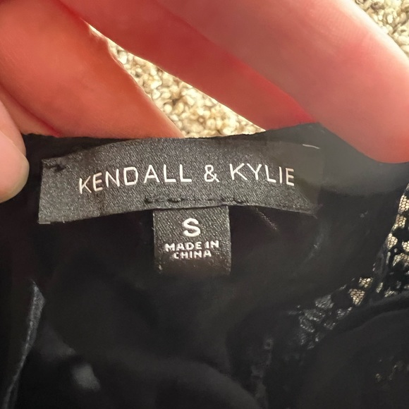 Kendall & Kylie Black Romper Short Sleeve Cross Front Size Small. BARELY WORN - Picture 4 of 6